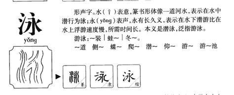 泳字五行|泳字起名寓意、泳字五行和姓名学含义